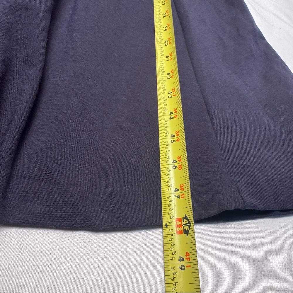 Boden Fit & Flare Midi Dress Purple Navy Blue Color block Ponte Knit Size‎ 6L - Picture 10 of 11